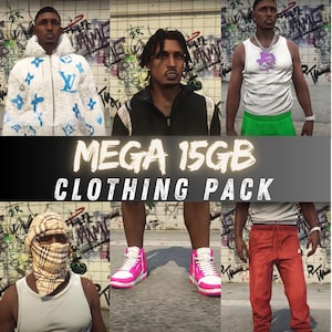 Fivem Mega Male  Clothes Pack | EUP Clothing | Fivem Clothing Pack | Fivem | Clothing Pack Fivem | High Quality | Fivem Ready