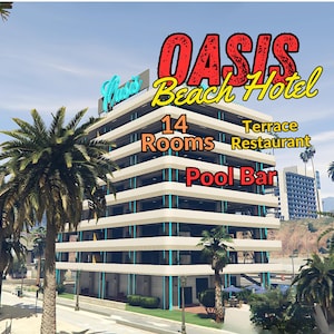 Hotel Oasis Beach / FiveM MLO / Hotel frente al mar / Resort de rol / Optimizado y de alta calidad / Arrastrar y soltar / Listo para FiveM / Hotel FiveM
