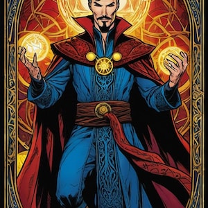 Marvel and DC Tarot cards 1-5