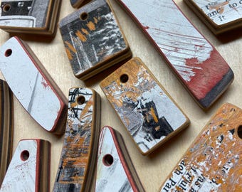 Recycled Skateboard Keychain