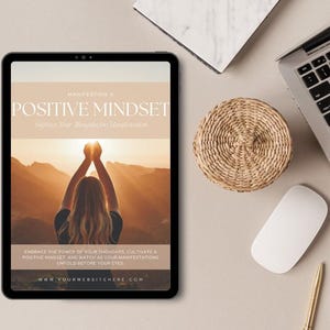 PLR eBook-Canva eBook Vorlage, DFY,Passives Einkommen, Done For You, Weiterverkauf, Sofortiger Download, Bearbeiten in Canva, Positive Einstellung, Manifest, LOA