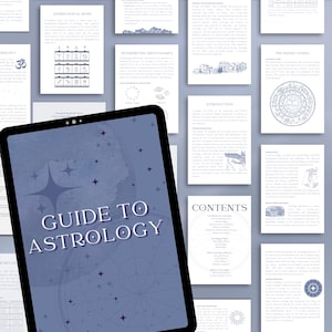 eBook PLR - gids voor astrologie, gedaan voor jou, sjabloon, canva, magneet, astrologie leren, direct downloaden, PLR, basisprincipes astrologie