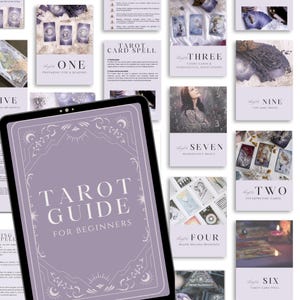 PLR eBook - Tarot Anleitung für Anfänger - Canva eBook Vorlage, pasives Einkommen, für Sie gemacht, Bleimagnet, Sofortdownload, Tarot lernen