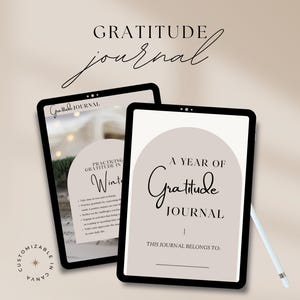 Dankbaarheidsdagboek PLR, hoofdmagneet, spiritueel coach, bewerkbare sjabloon, manifest, gedaan voor jou, mindfulnessdagboek, dankbaarheidswerkboek