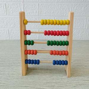 Vintage Wooden Abacus, Retro Abacus, Vintage Calculator, Vintage Bills, Kids Abacus, School Decor, Educational Toys, Office Decor