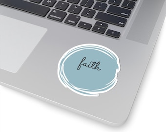 Minimalist Faith Kiss-Cut Stickers | Uplifting Christian Art for Journals, Laptops, Water Bottles, Scrapbooking, Gifts
