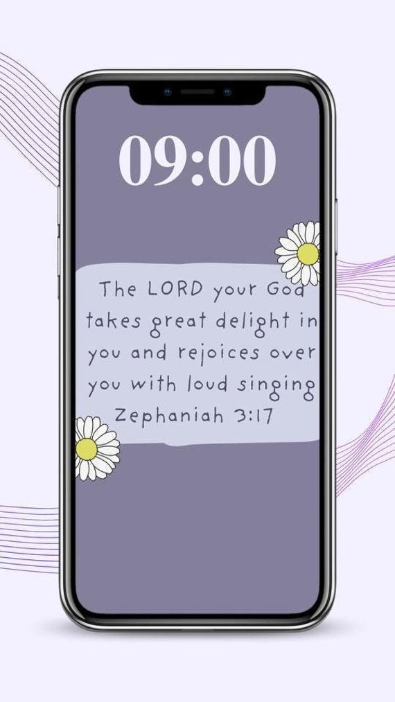 Christian Phone Wallpaper, Bible Verse phone wallpaper, Zephaniah, The Lord rejoices over you with singing, scripture wallpaper