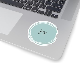 Minimalist Joy Kiss-Cut Stickers |  Uplifting Christian Art for Journals, Laptops, Water Bottles, Scrapbooking, Gifts
