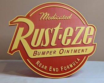 Cars Rusteze Wall Sign - Animated Automotive Movie