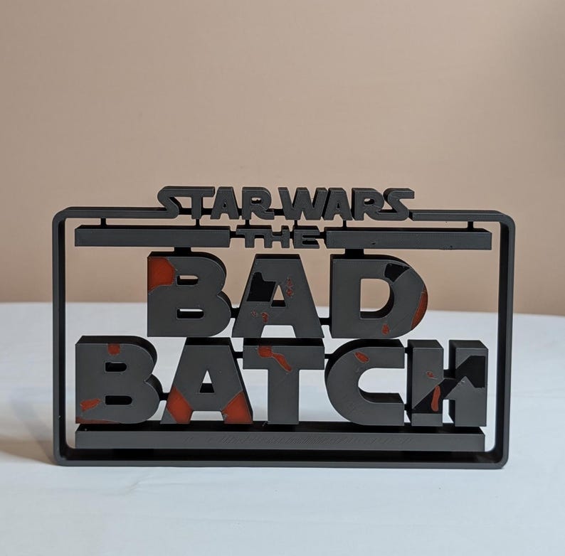 The Bad Batch Freestanding Sign - Floating Style - Etsy