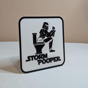 Toiletbord stormpoep - grappig - badkamer - nieuwigheid - humor - cadeau