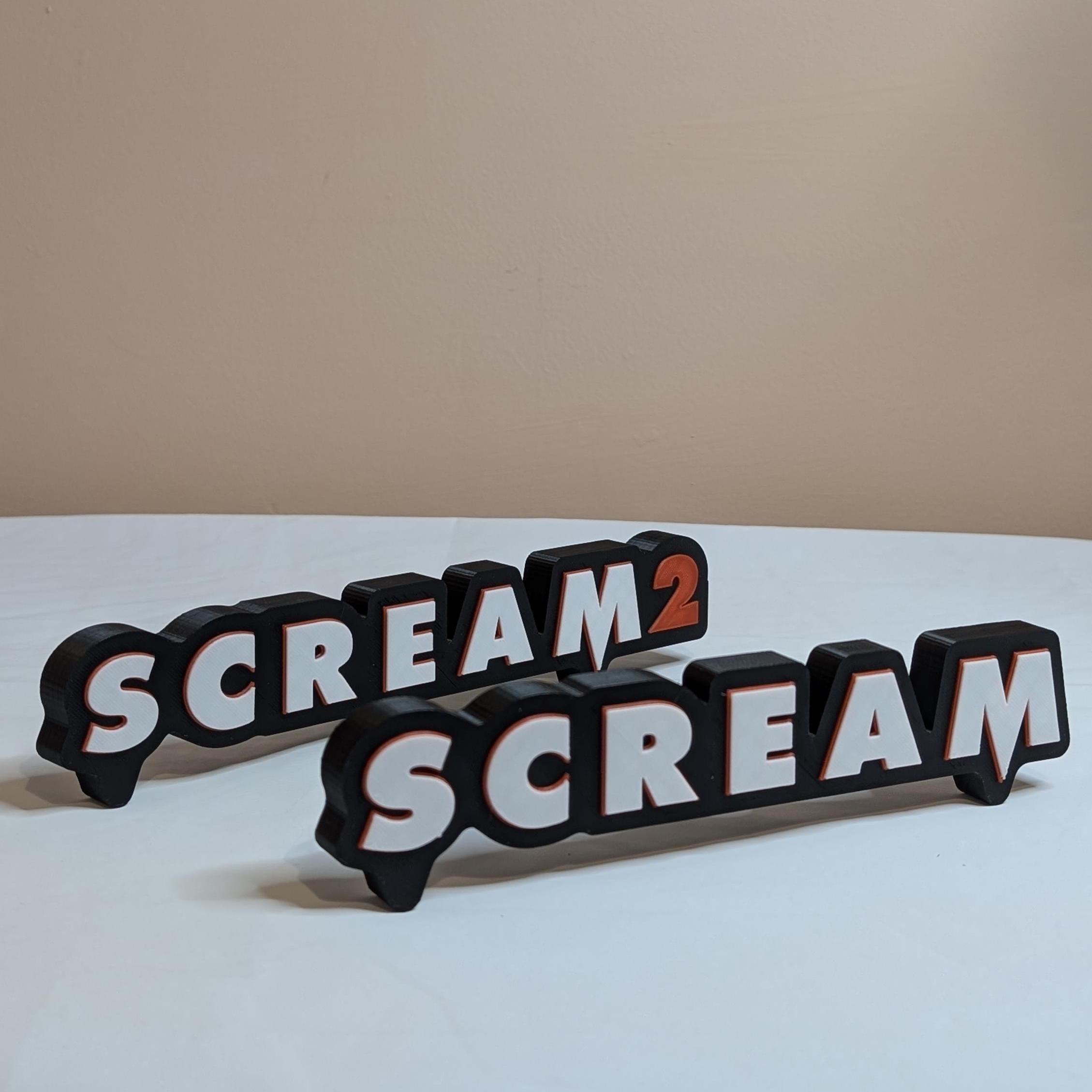 Scream 1-6 Freestanding Sign - Horror Slasher - Etsy