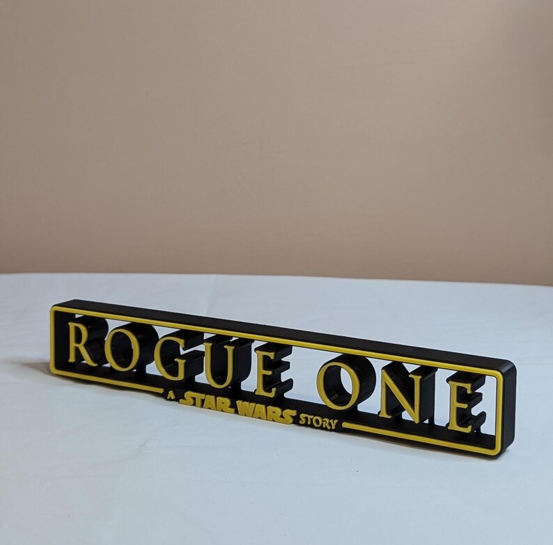 Rogue Lettering Rogue One Freestanding Sign - Floating Style - A Star Wars Story - Etsy