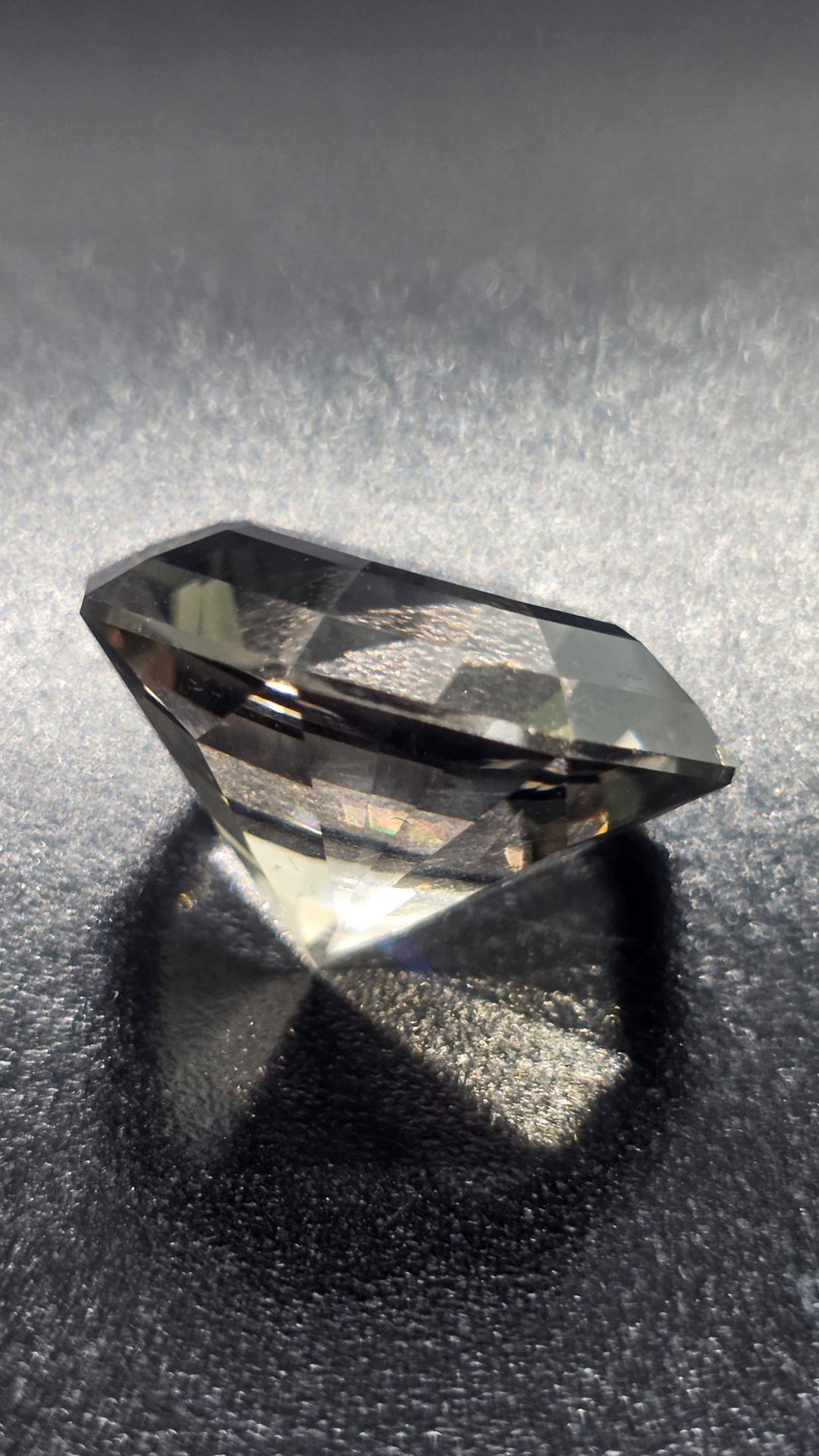 Smoky Quartz 16 Ct Step Cut Brilliant – Manual Faceted Gemstone ...