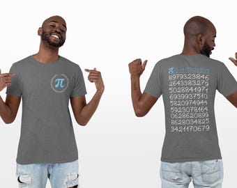Grappig wiskundig T-shirt Pi Day, grafisch T-shirt 3,14 pi-symbool