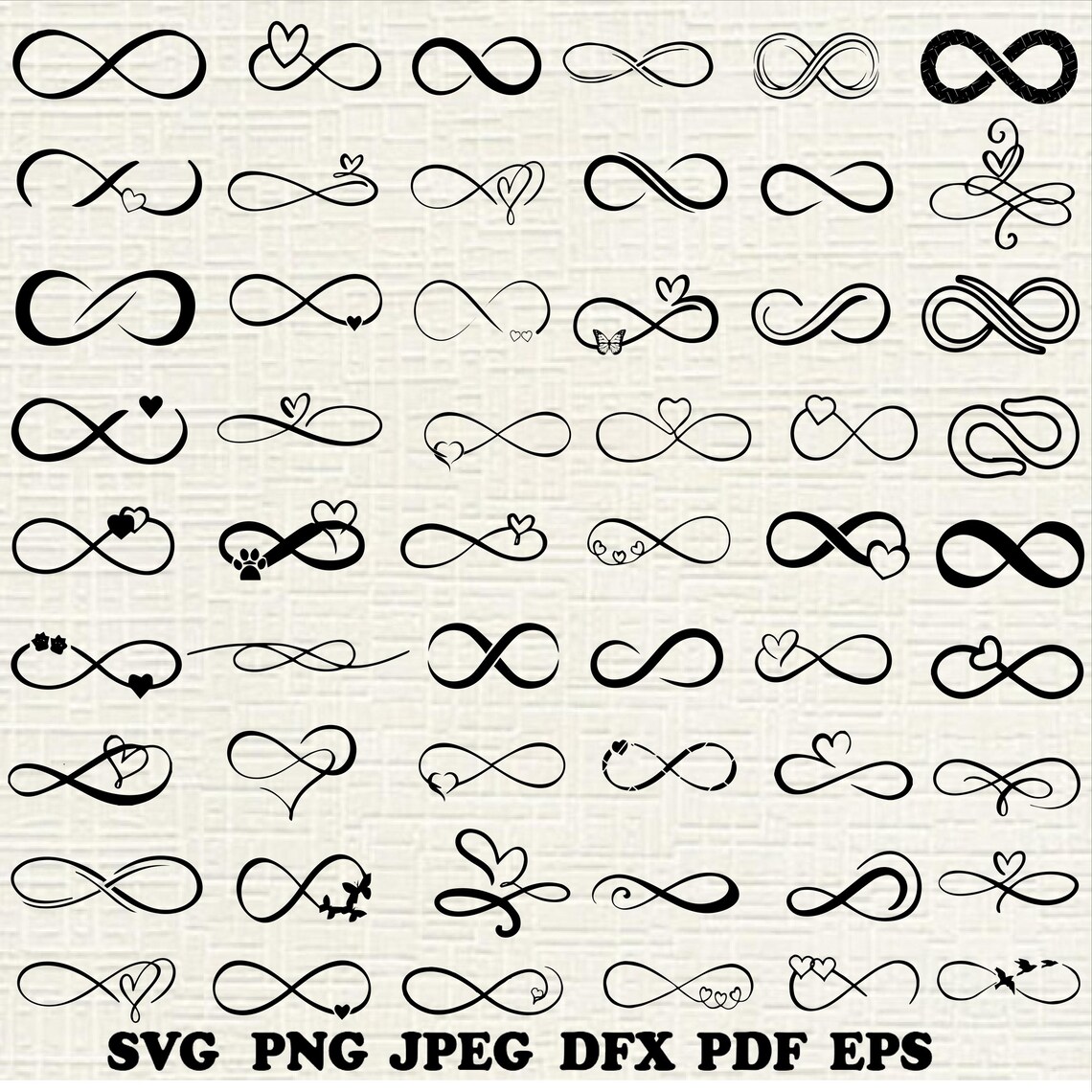 Infinity Symbol Svg Bundle, Infinity Png Bundle, Infinity Cut Files for ...