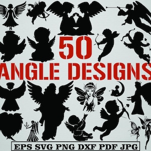 Angels Bundle Svg, Christmas Angels Svg, Angles Clipart, Angels Cut Files For Cricut,  Christmas Decorations Svg, Angles Vector, Angles Svg
