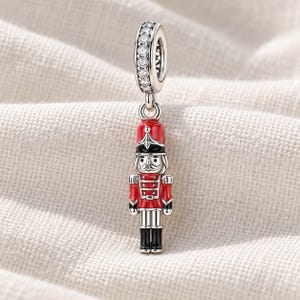Nutcracker Soldier Charm | S925 Sterling Silver Christmas Bracelet Charm