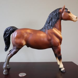 Vintage Breyer Morgan #49 Matte Bay with Bald Face and Two Socks