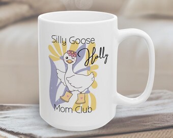Mug du Club des Mamans Oies Rigolotes, Tasse à Café Amusante pour les Mamans, Cadeau en Céramique