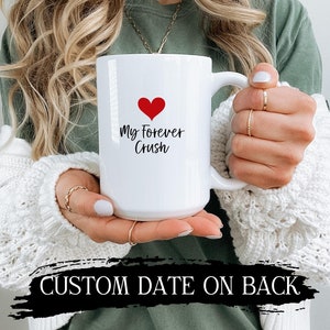 Personalized Valentine Coffee Mug Custom Date Valentines Day Mug Valentines Theme Mug Valentine Day Couple Mug Cups Valentine I Love You Mug