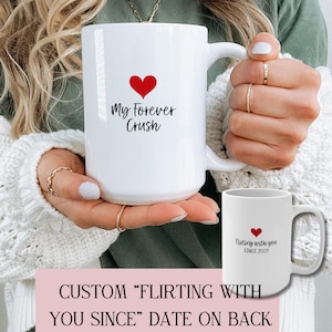 Personalized Anniversary Mug: My Forever Crush - Custom Date