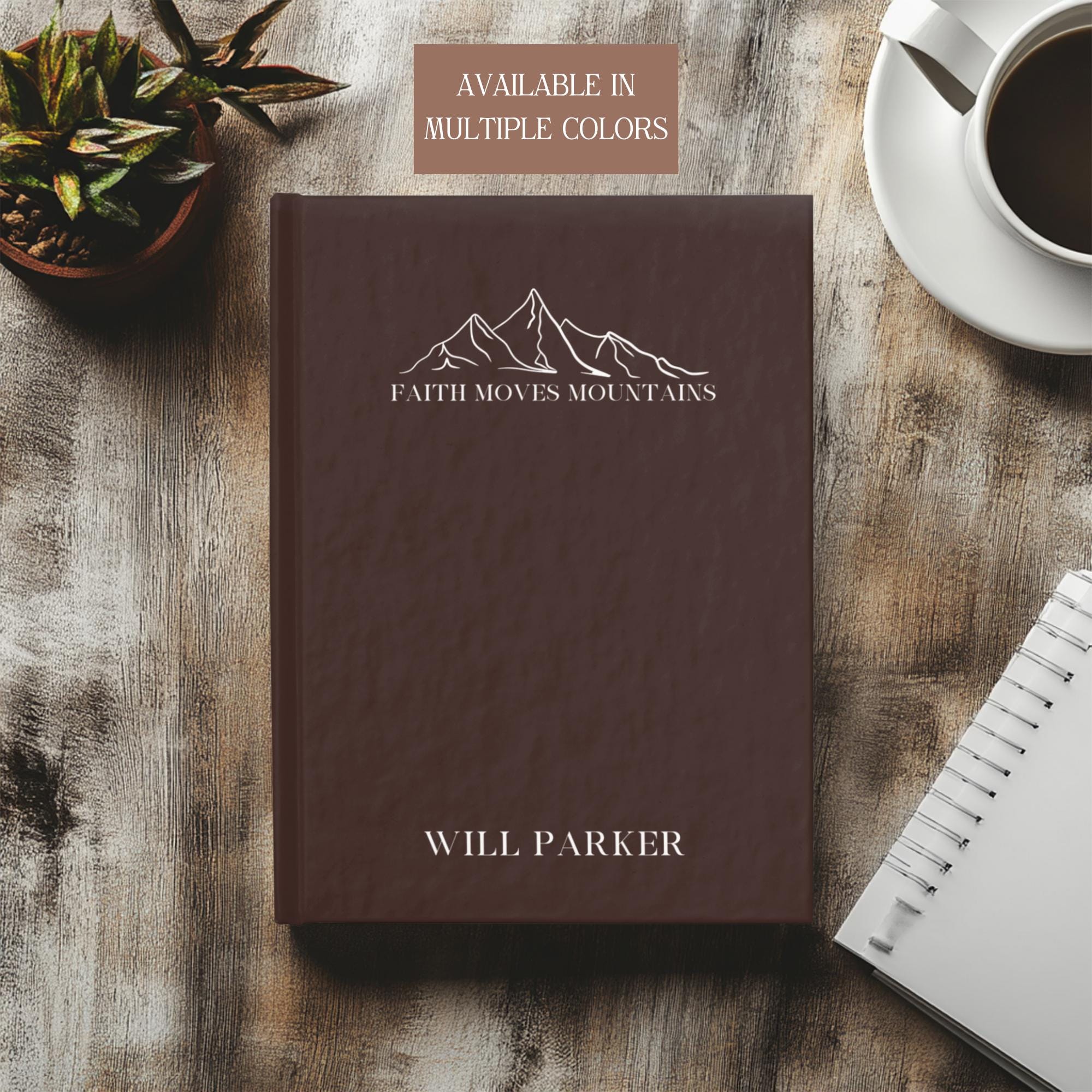 Personalized Christian Groomsmen Gifts Custom Religious Men's Gift for Groomsmen Journal with Men's Name Notebook for Him Man Prayer Journal