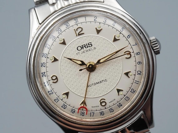Mint Case  Oris Pointer Date 7403-40B Silver Auto… - image 3