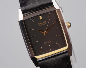 SEIKO セイコー Exceline 7320-6520 クォーツ 腕時計 Vintage Seiko Exceline 7320 6520 Roman Numeral Dial Lady