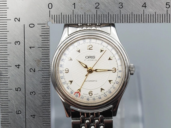 Mint Case  Oris Pointer Date 7403-40B Silver Auto… - image 4