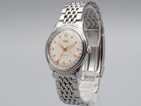 Mint Case  Oris Pointer Date 7403-40B Silver Auto… - image 6