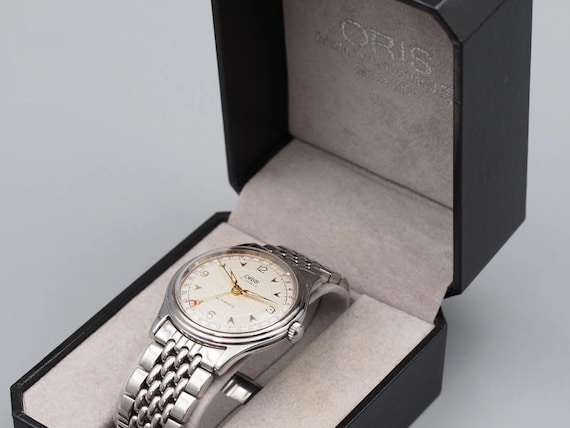 Mint Case  Oris Pointer Date 7403-40B Silver Auto… - image 2