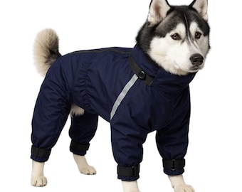 Mono con estampado de lluvia Sirko, impermeable para perros, mono impermeable para perros, chaqueta para perros pequeños, medianos y grandes