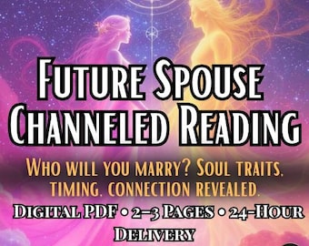 Future Spouse Psychic Reading: Love & Connection Details (Digital PDF