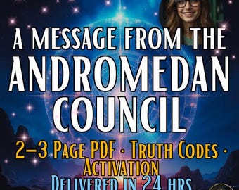 Andromedan Council Message | Galactic Truth Transmission & Sovereignty Codes | Starseed Soul Guidance (Custom PDF Download)