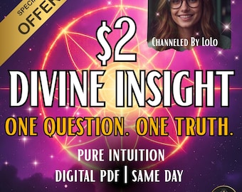 Lettura psichica canalizzata: una domanda, risposta divina (lettura in PDF consegnata in 24 ore)