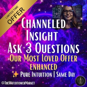 Ask Me 3 Spiritual Questions – Channeled, Spirit-Led Guidance via Etsy Messages