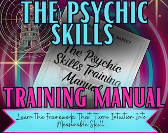 Das Handbuch zu psychischen Fähigkeiten | Intuitives Genauigkeits-Arbeitsbuch | Psychische Entwicklung & Hellmeisterung Anleitung | Druckbares PDF