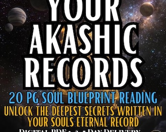 The Akashic Codex™ | 20-Page Soul Blueprint Reading | Past Lives, Mission, Starseed Origin, Gifts & Shadow Alchemy