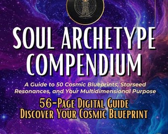 Spiritual Archetype Workbook | 50 Soul Archetypes + Glyphs | Shadow & Light Personality Guide (Printable PDF)
