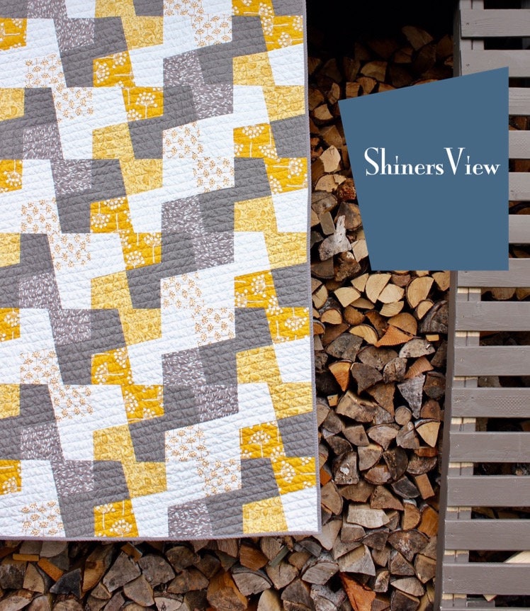 Quilt Pattern || Geometric Patchwork PDF Quilt Pattern || Modern Quilt ...