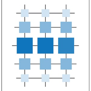 Quilt Pattern EchoSquare PDF Quilt Pattern Mid-Century Modern image 3