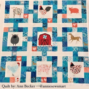 Quilt Pattern Connected Squares PDF Quilt Pattern Mid-Century Modern Easy Quilt Pattern for Beginners image 5