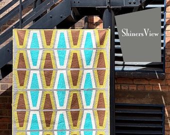 Urban Facade Quilt Pattern — Mid-Century Modern