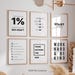 Office Wall Art, Set of 6, Printables, Home Office Decor, Motivational ...