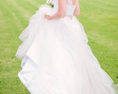 SAMPLE SALE silk and lace wedding dress, size 6