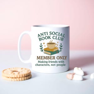 Anti Social Book Club PNG Librarian Book Lover Digital File Bookish Reading Design Gift For Readers Sublimation Artwork Bookworm ShirtDesign