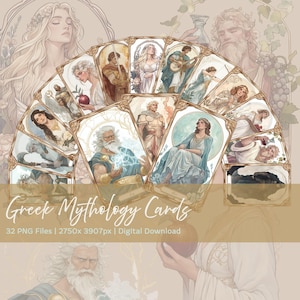Cartas "Mitologia Grega - 16 Deusas e Deuses" (Download Digital)