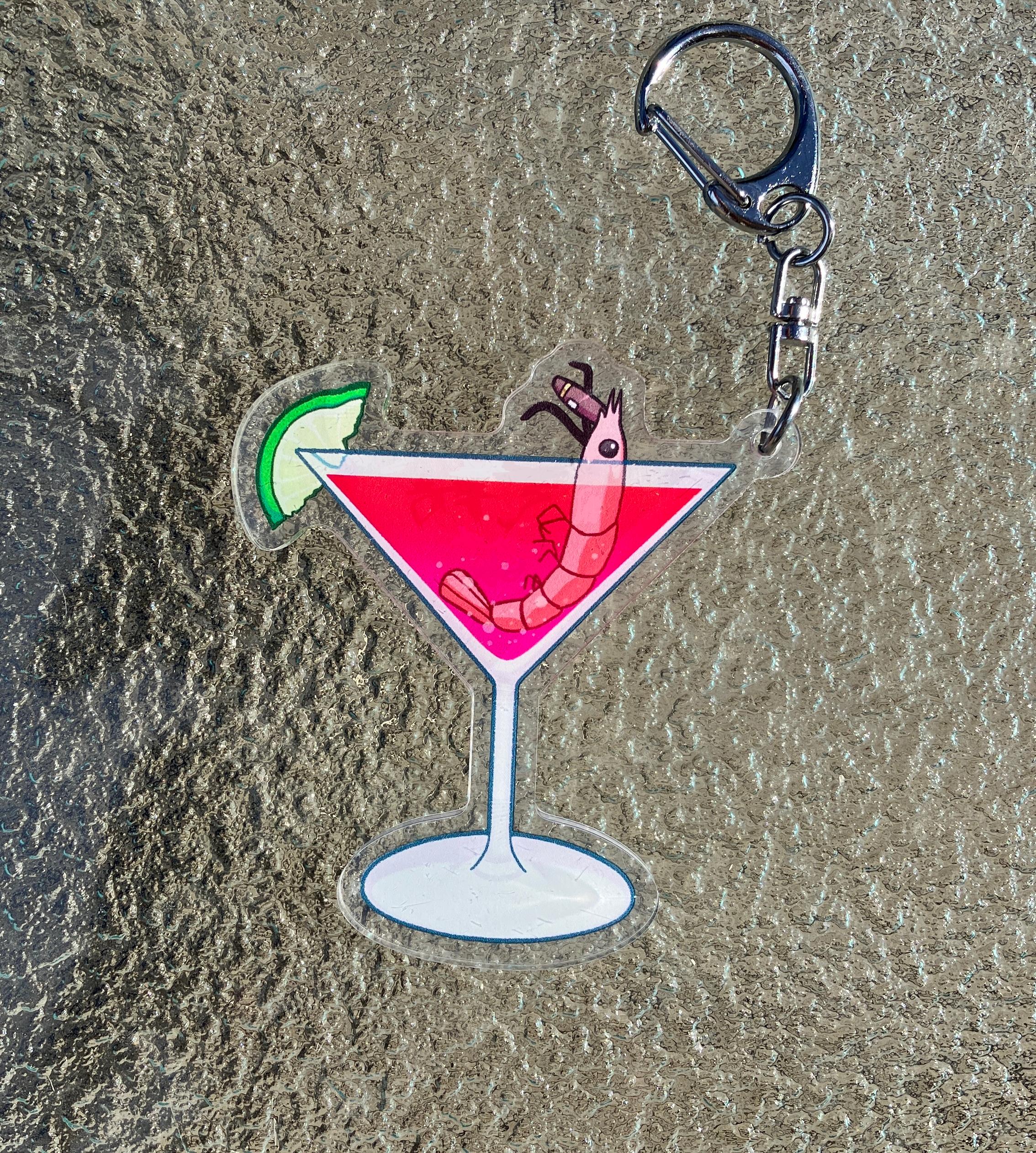 Rusty Key Chain Rusty Lake - Shrimp Cocktail Acrylic Keychain - Etsy