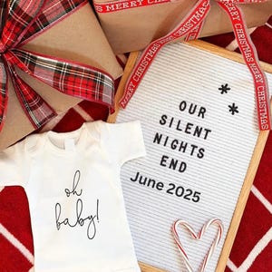 Faire-part de grossesse, Faire-part de bébé, Noël,